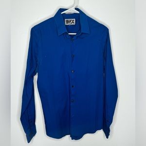 Royal Blue Fitted Express Button Down - Medium